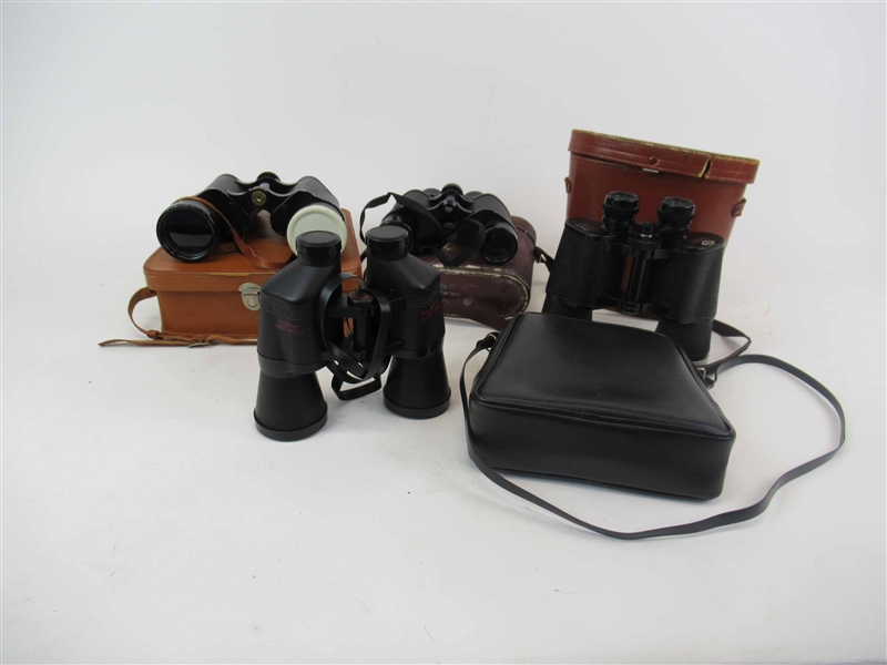 Four Vintage Sets of Binoculars