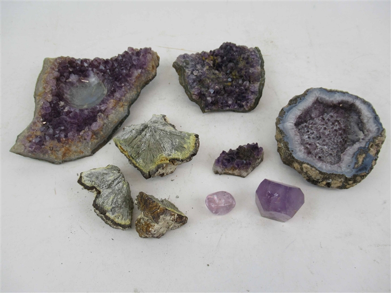 Group of Assorted Amethyst Clusters and Specimens