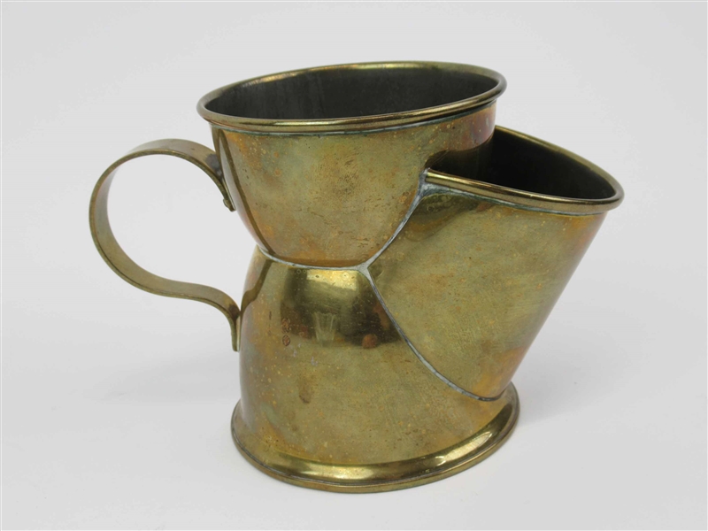 Antique English Brass Shaving Mug