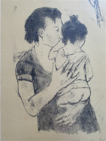 Print of Woman and Child
