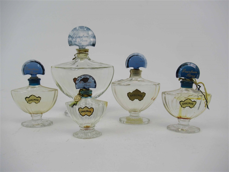 5 Assorted Guerliane Paris Shalimar Perfumes