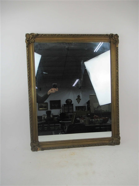 Vintage French Style Gold Leaf Mirror 