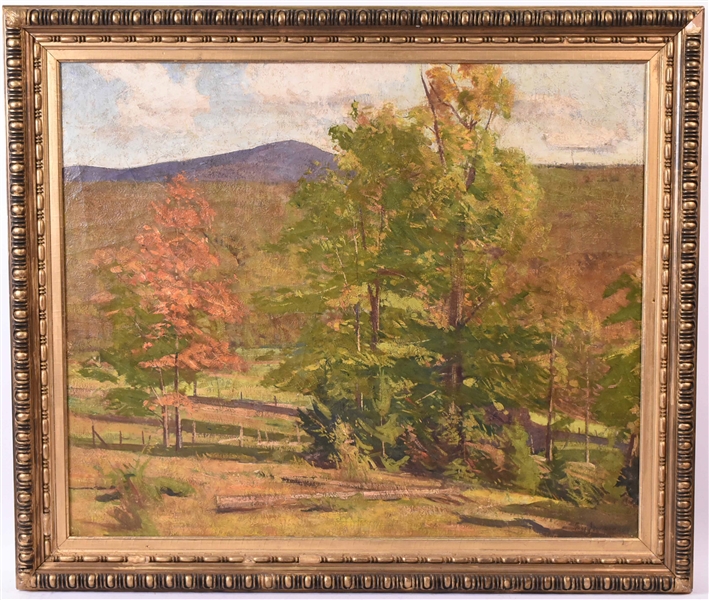 Oil on Canvas Landscape, John Sherman
