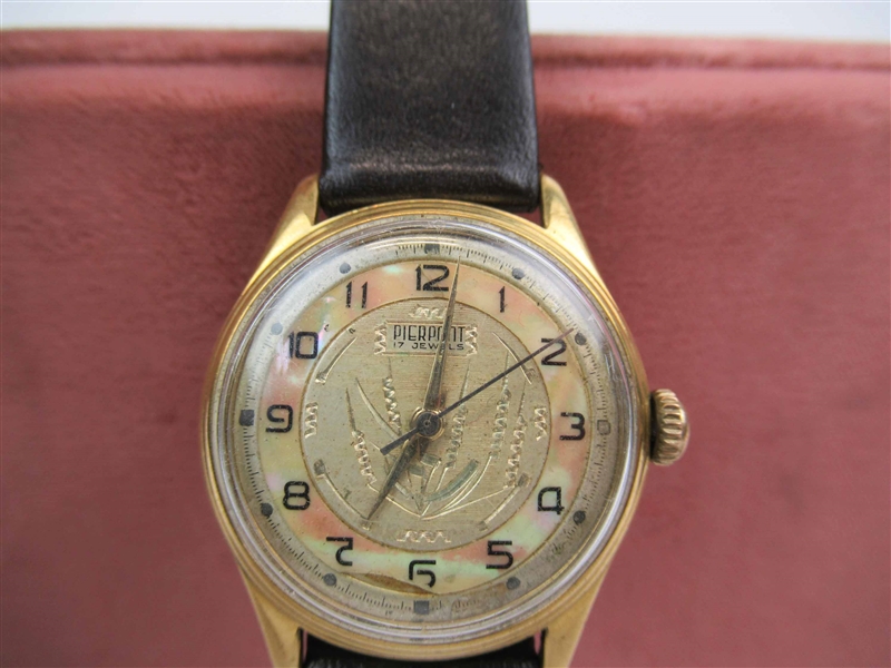Vintage Swiss Pierpont Gold Filled Dress Watch