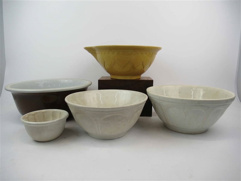 Group of Assorted Cooking Batter Bowls