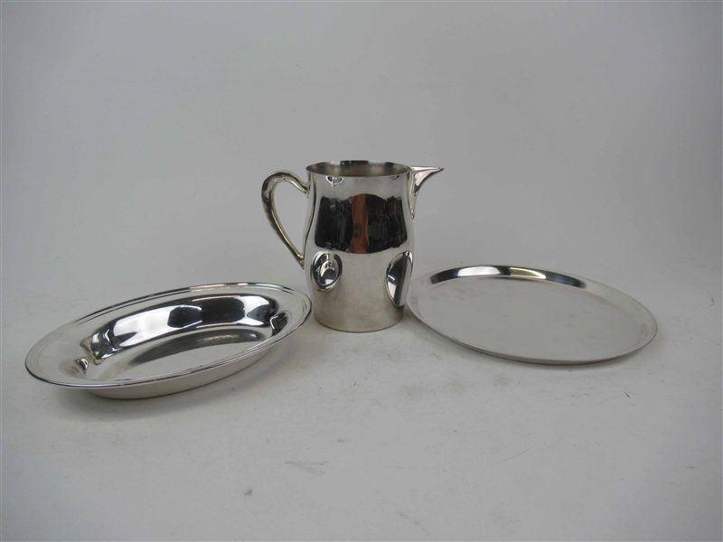 Three Silver Plated Table Items