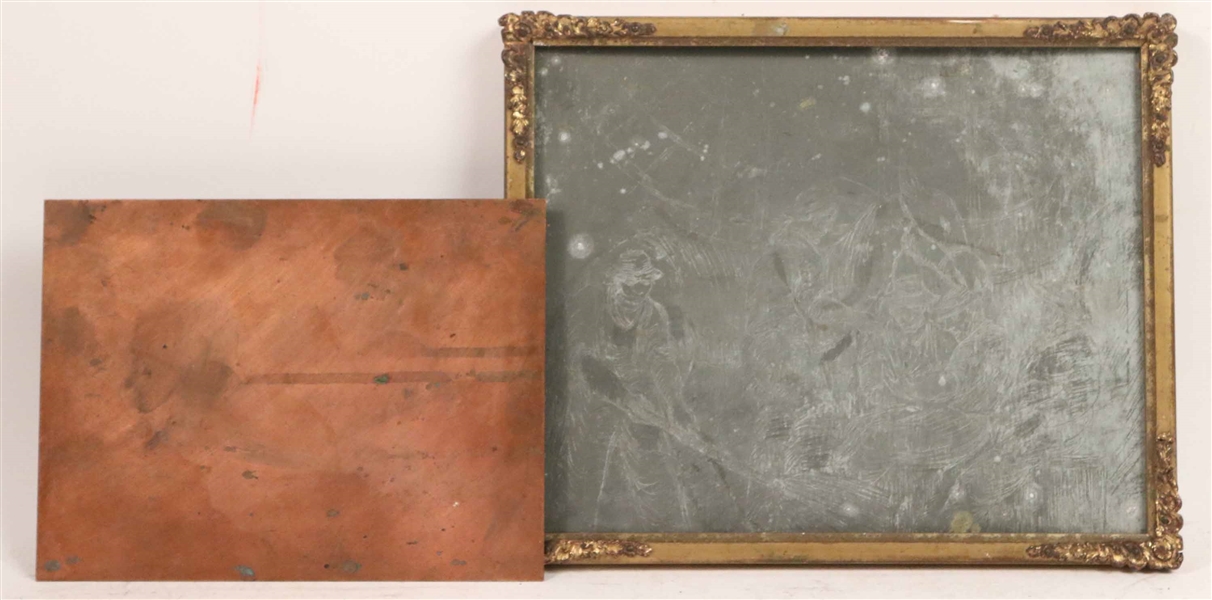 Two Copper and Lead Plates, Olga Rosenson