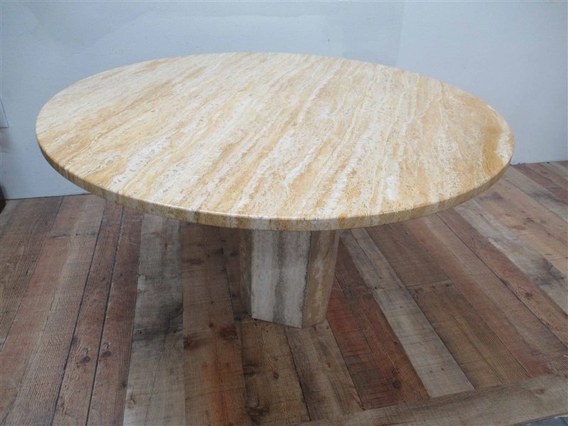 Harvey Probber Style Travertine Occasional Table 