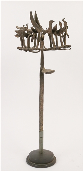 African Wrought Iron Osanyin Tree 
