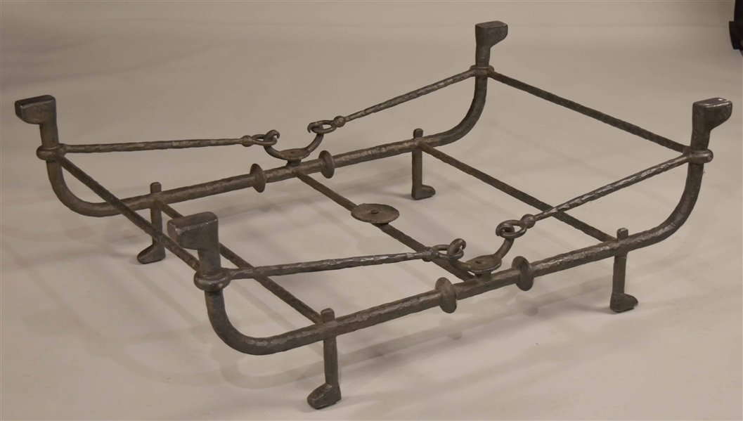 Modern Giacometti Style Metal Low Table