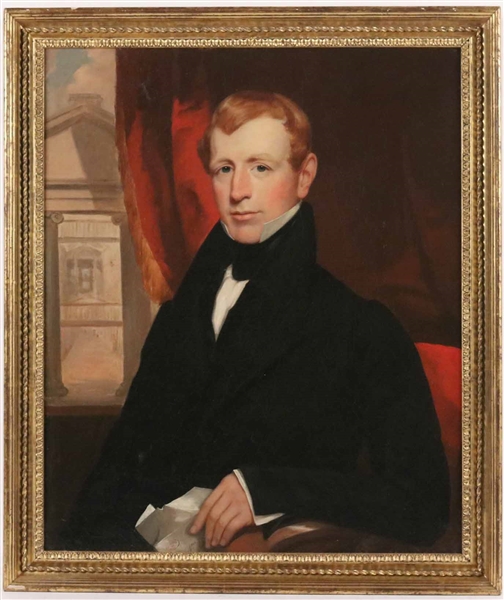 Oil on Canvas Portrait of A Gentleman 