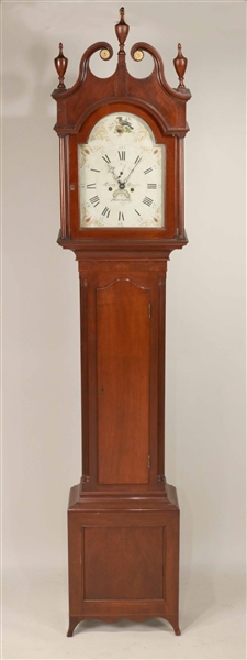 Federal Cherrywood Tall Case Clock