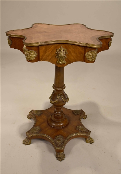 Neoclassical Style Metal-Mounted Mahogany Table