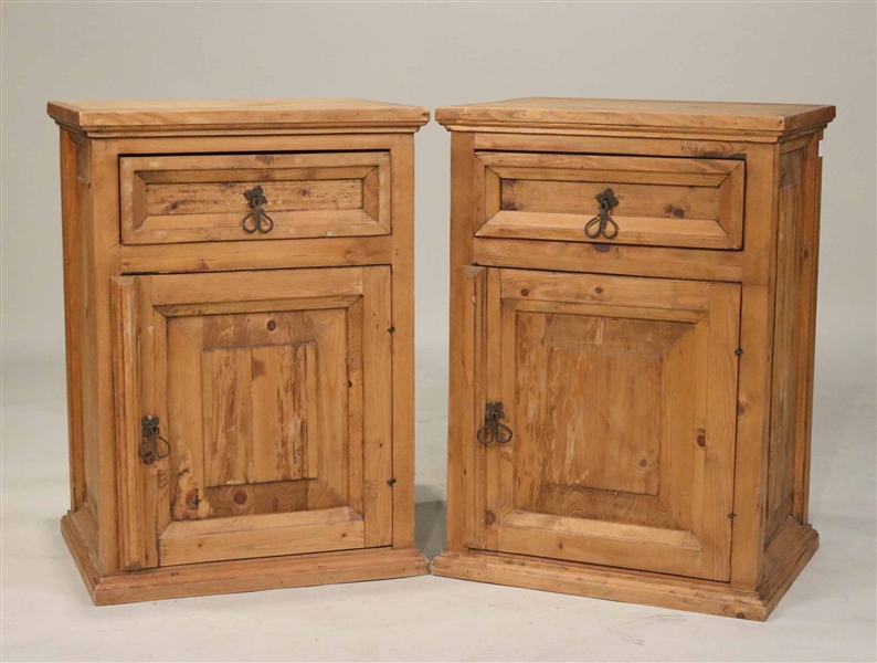 Pair of Pine Side Cabinets