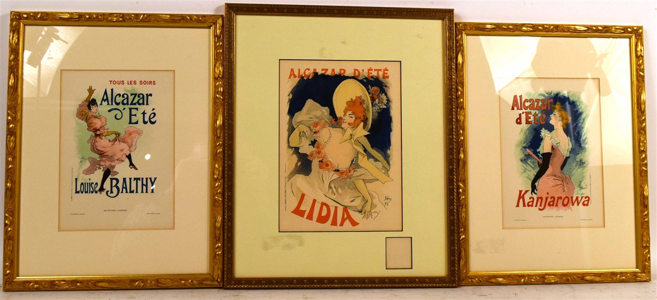 Two Advertising Colored Lithographs, Jules Cheret