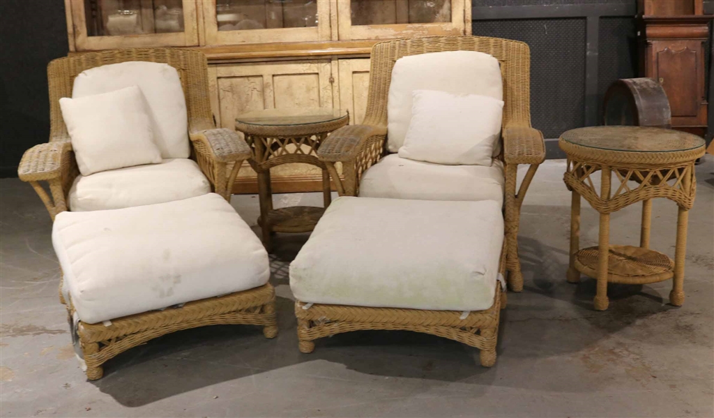 Group of Contemporary Rattan Furniture