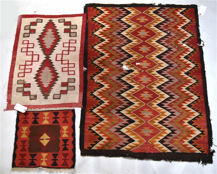 Three Navajo Wool Rugs