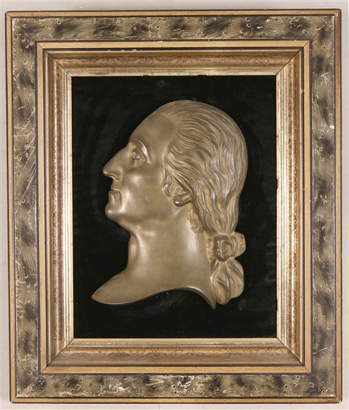George Washington Bronze Portrait Plaque