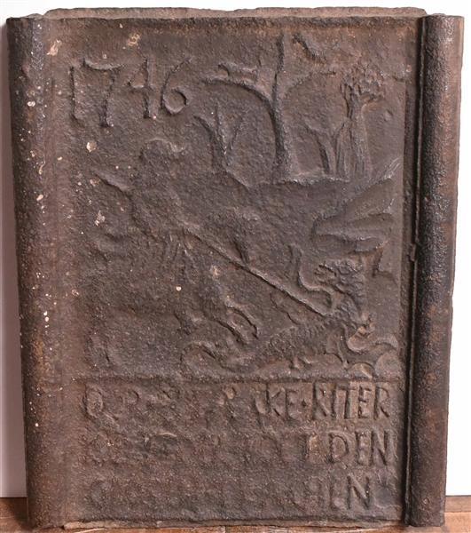Cast-Iron Stove Plate, St. George and the Dragon