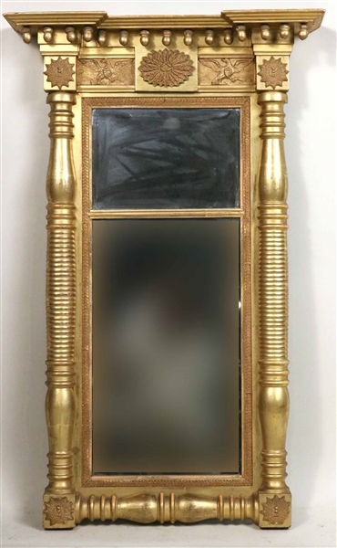 Neoclassical Gilt Looking Glass