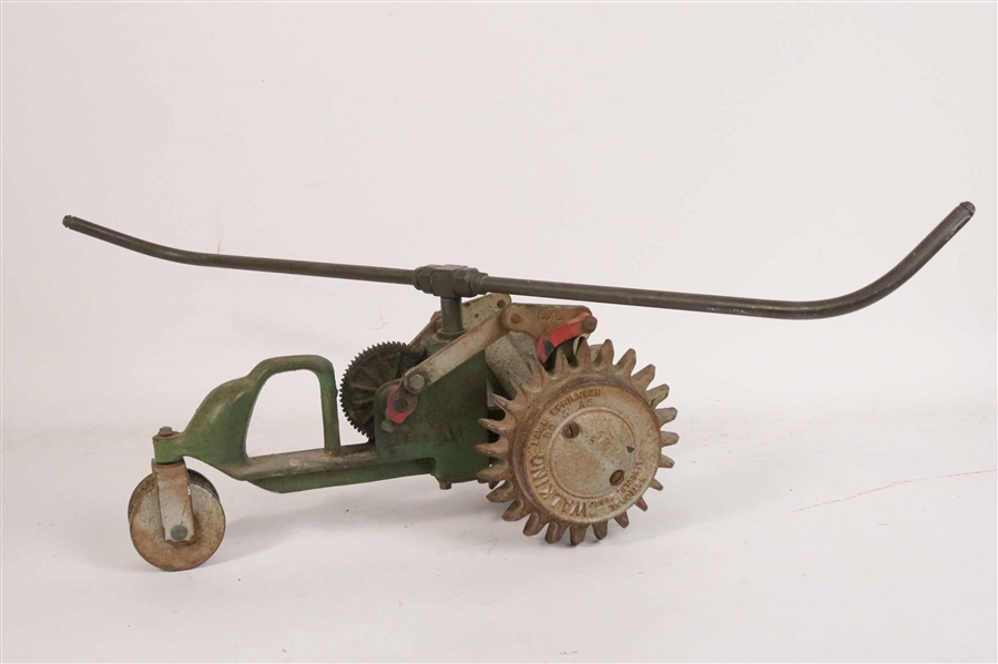 Cast-Iron Tractor-Form "Walking Lawn Sprinkler"