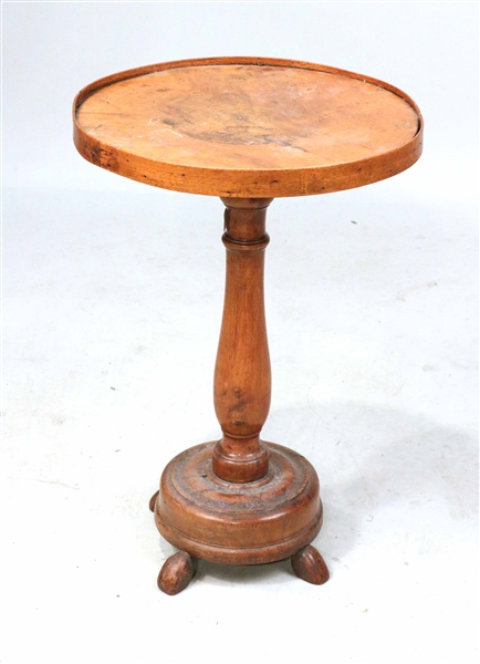 William and Mary Figured Walnut Candlestand