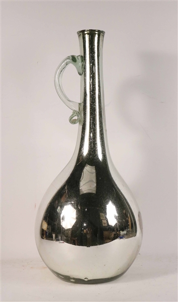 Hand-Blown Mercury Glass Bottle