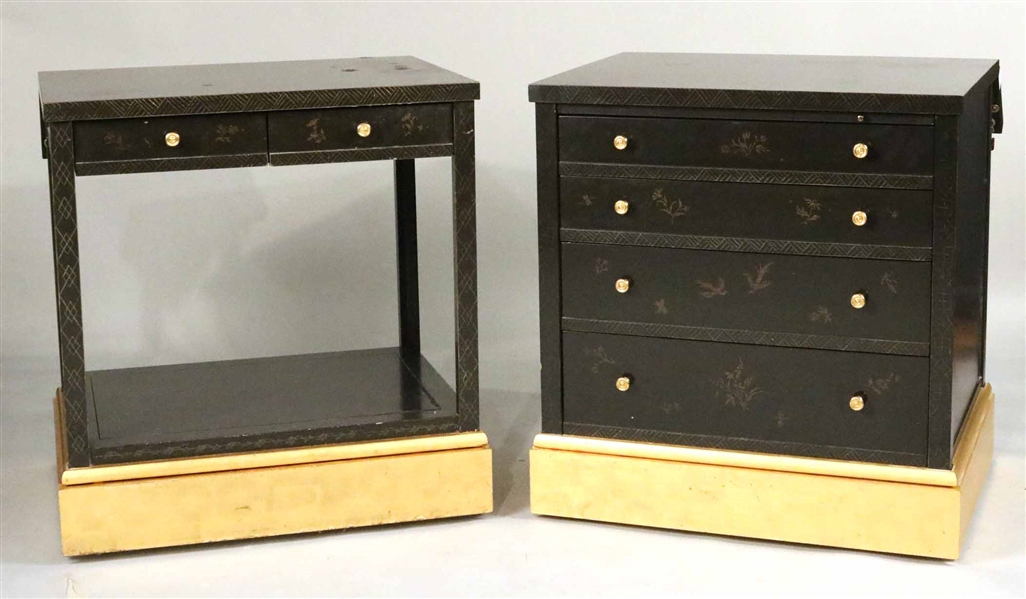 Two Chinoiserie-Decorated Side Tables
