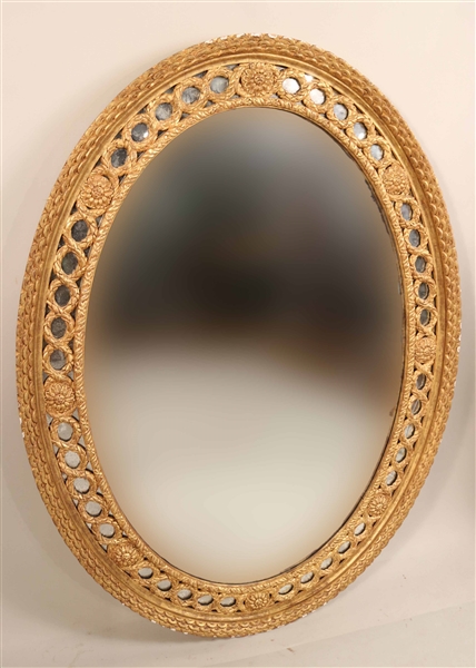 Neoclassical Style Oval Mirror
