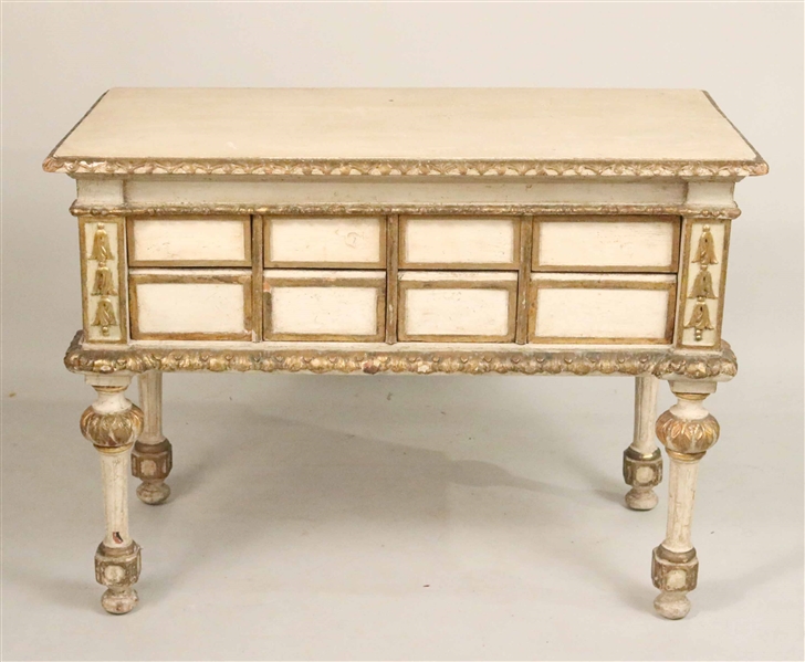 Neoclassical Style White-Painted Commode