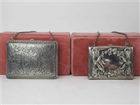 Antique Sterling Silver Card Case and Purse