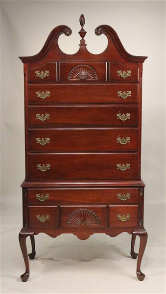 Chippendale Style Mahogany High Chest of Drawers