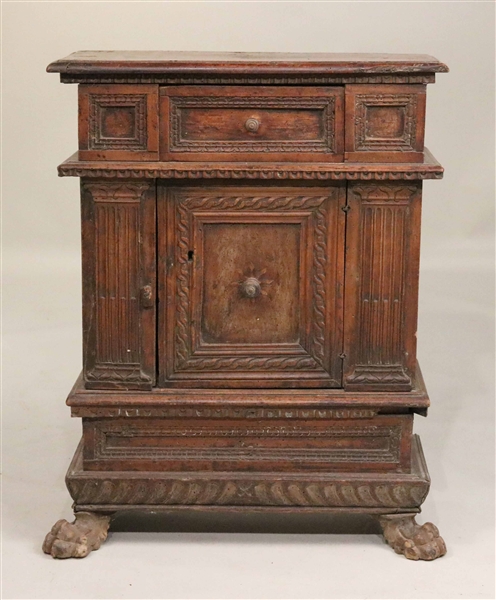 Baroque Walnut Side Cabinet