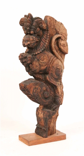 Balinese Carved Wood Architectural Element
