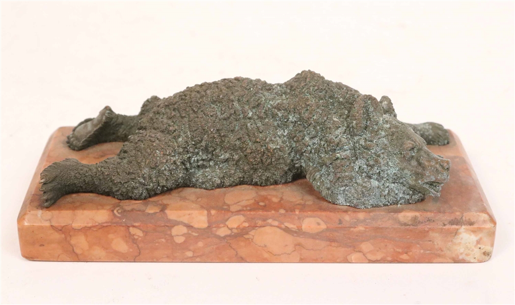 Cast Bronze Sculpture of a Bear