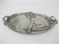 WMF Art Nouveau Silver Plated Card Pin Tray
