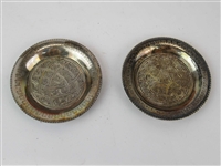 Two Silver Plates in a Fitted Presentation Box