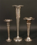 Three Trumpet Vases