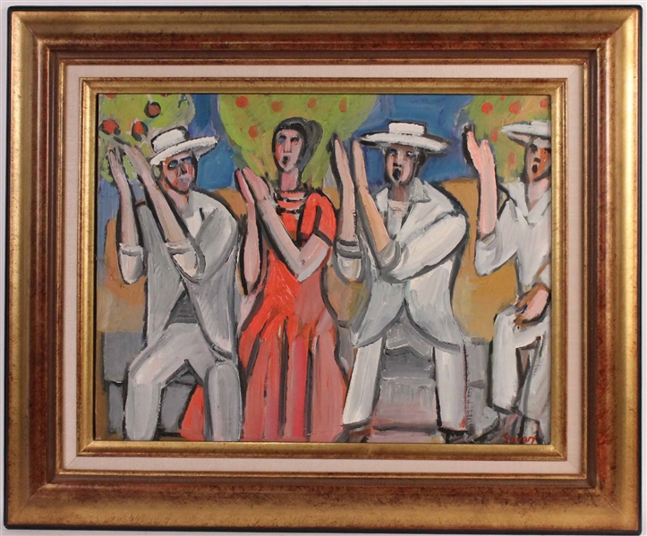 Oil on Canvas, "Flamenco" Robert Savary
