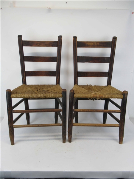 Set of Six Country Side Chairs