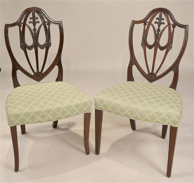 Two Similar Federal Mahogany Shield Back Chairs