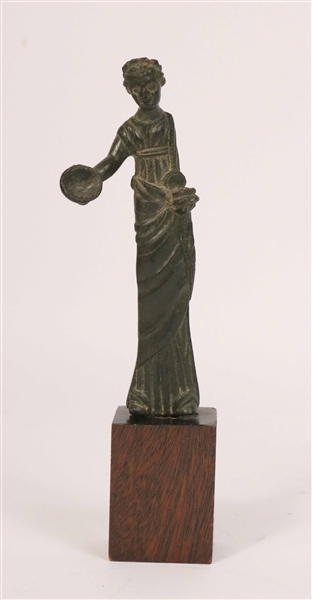 Cast Bronze Sculpture of a Woman