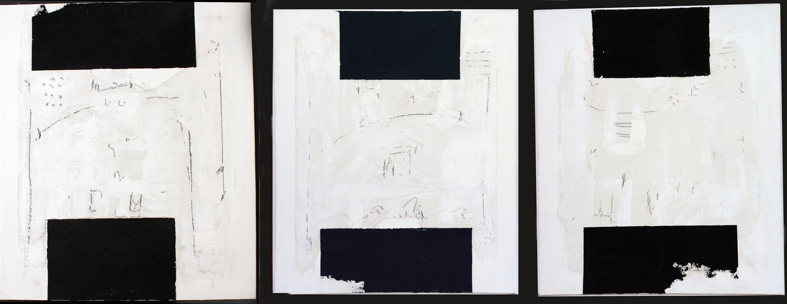 Mario Arlati, Triptych Mixed Media on Canvas 