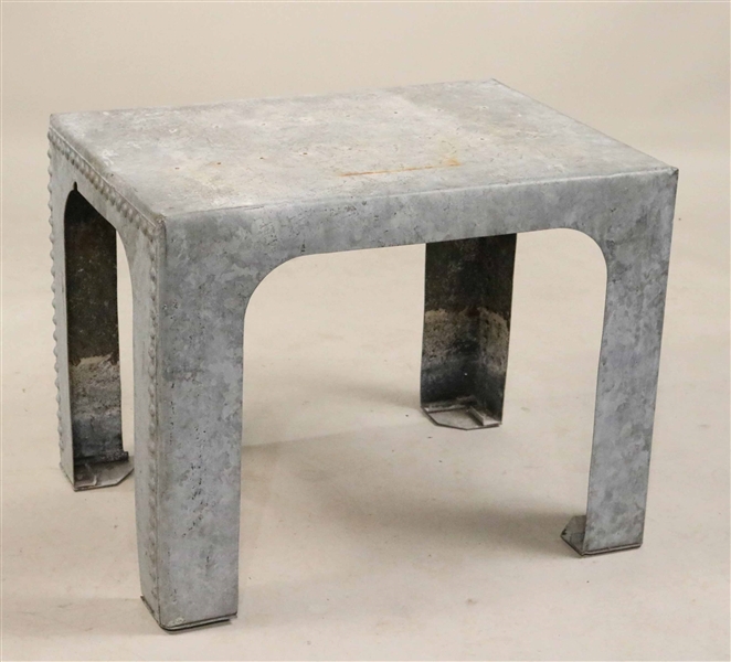 Galvanized Steel Side Table