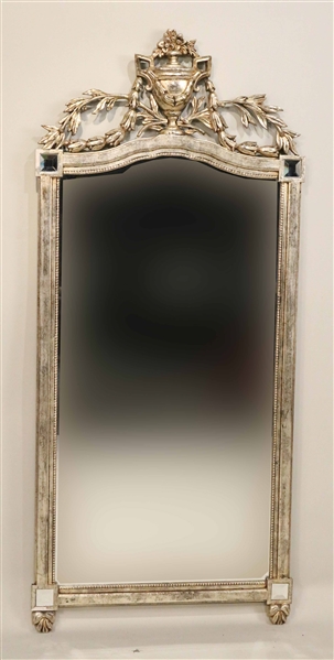 Neoclassical Style Silver-Gilt Pier Mirror