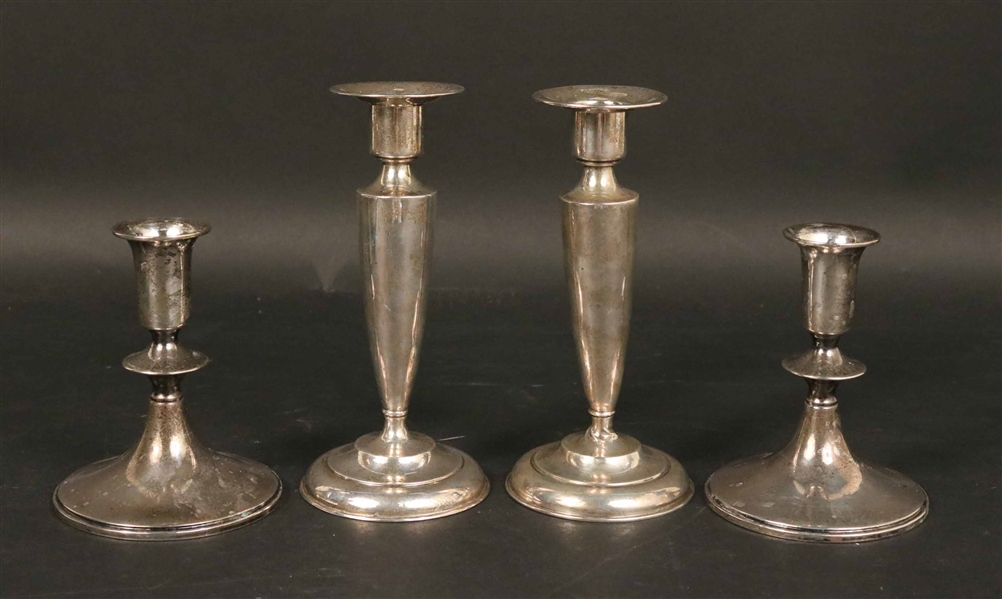 J E Caldwell Sterling Weighted Candlesticks