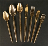 Stanley Roberts 24 K Electro Gold Plated Flatware