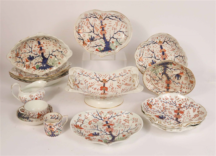 Group of Old Derby Serving Dishes