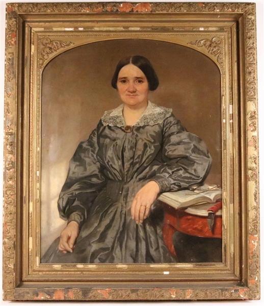 Oil on Canvas, Portrait of a Woman, Seymour Guy