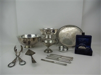 Group of Assorted Silverplate Table Articles